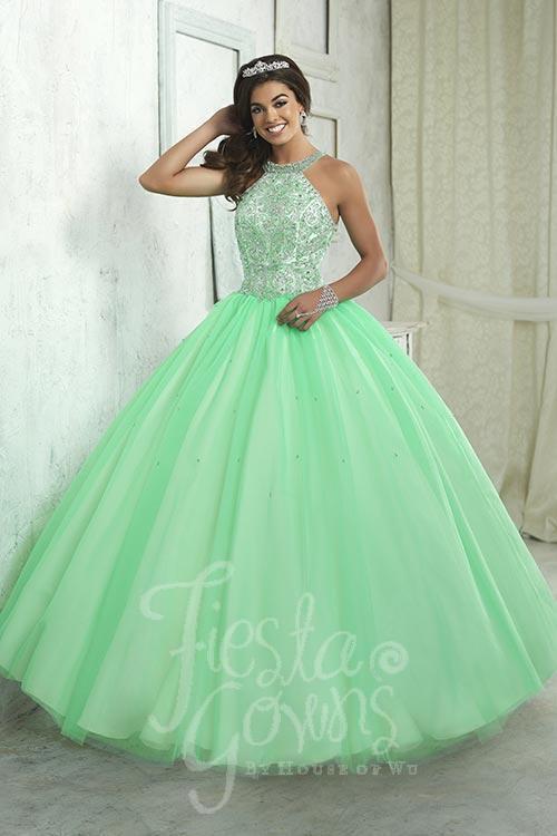 2017 Beautiful quinceañera, sweet 16, engagement ball gown dress by designer House of Wu