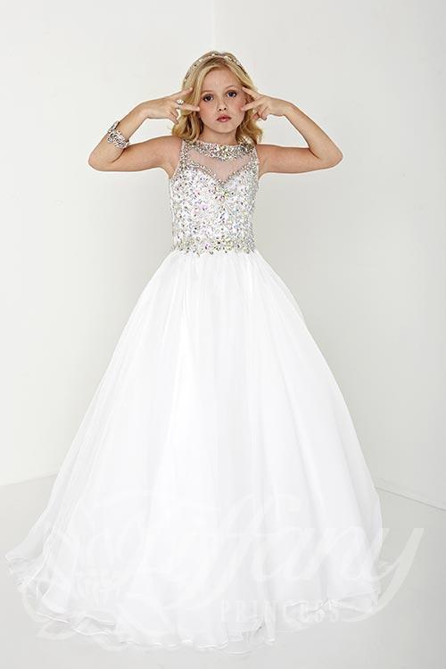 Beautiful Pageant, Flower Girl,  ball gown dress by Tiffany Princess
