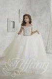 Beautiful Pangent, flower girl long dress by Tyffany Princess