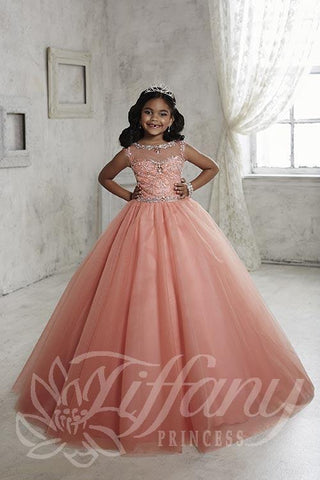 Beautiful Pangent, flower girl long dress by Tyffany Princess