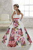 Beautiful Pangent, flower girl long dress by Tyffany Princess