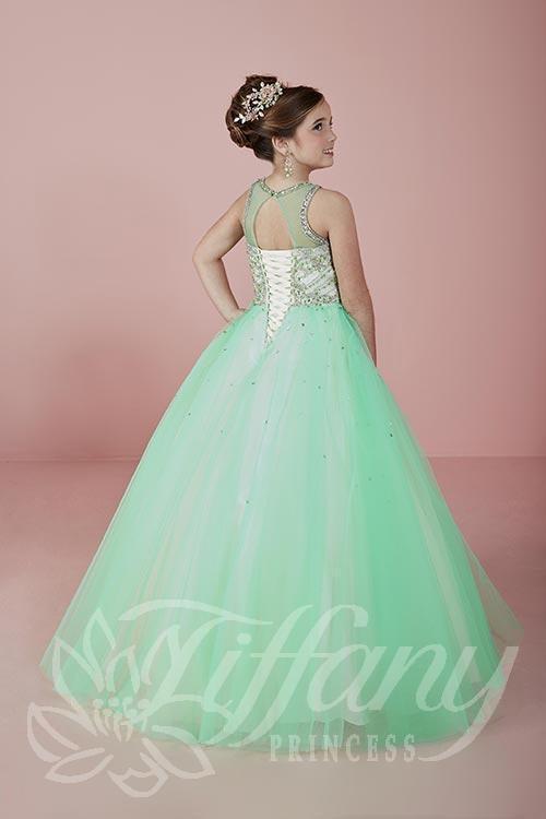 Beautiful Pageant, Flower Girl,  ball gown dress by Tiffany Princess