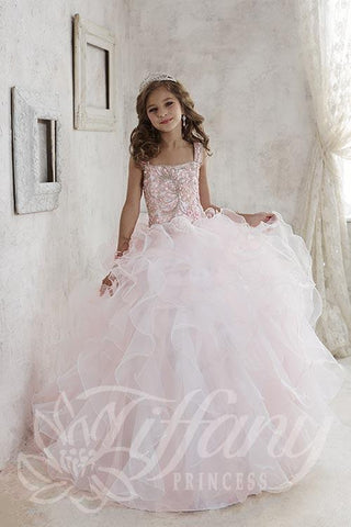 Beautiful Pangent, flower girl long dress by Tyffany Princess