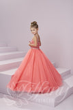 Beautiful Pageant, Flower Girl,  ball gown dress by Tiffany Princess