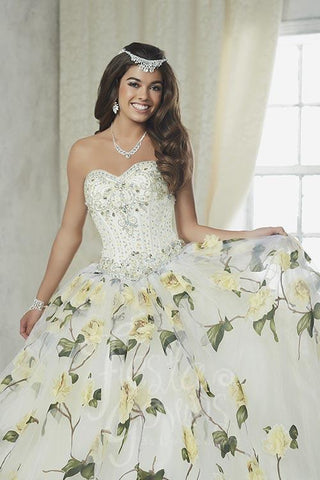 2017 Beautiful quinceañera, sweet 16, engagement ball gown dress by designer House of Wu