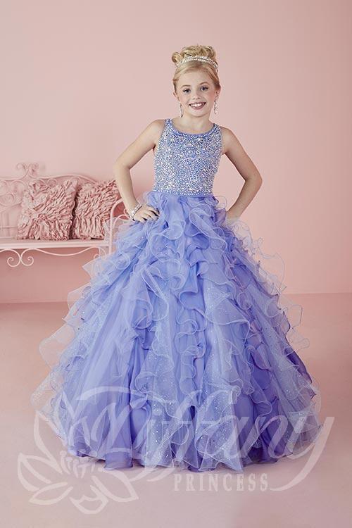 Beautiful Pageant, Flower Girl,  ball gown dress by Tiffany Princess