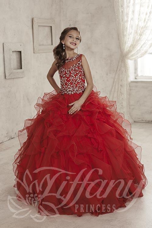 Beautiful Pangent, flower girl long dress by Tyffany Princess