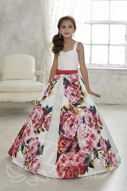 Beautiful Pangent, flower girl long dress by Tyffany Princess