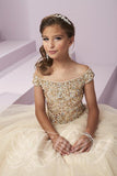 Beautiful Pangent, flower girl long dress by Tyffany Princess