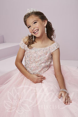 Beautiful Pageant, Flower Girl,  ball gown dress by Tiffany Princess