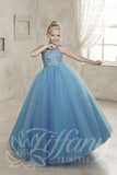 Beautiful Pangent, flower girl long dress by Tyffany Princess
