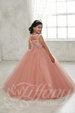 Beautiful Pangent, flower girl long dress by Tyffany Princess