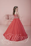 Beautiful Pangent, flower girl long dress by Tyffany Princess