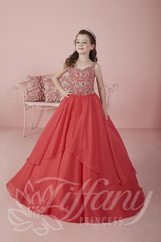 Beautiful Pangent, flower girl long dress by Tyffany Princess