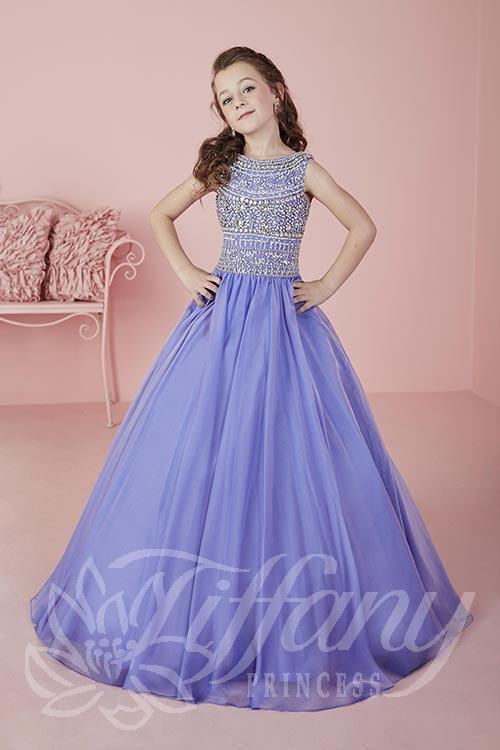 Beautiful Pangent, flower girl long dress by Tyffany Princess