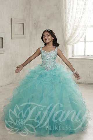Beautiful Pangent, flower girl long dress by Tyffany Princess