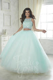 2017 Beautiful two piece style quinceañera, sweet 16, engagement ball gown dress by designer House of Wu