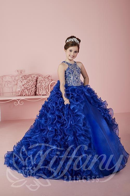 Beautiful Pageant, Flower Girl,  ball gown dress by Tiffany Princess