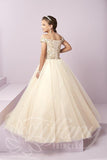 Beautiful Pangent, flower girl long dress by Tyffany Princess