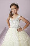 Beautiful Pangent, flower girl long dress by Tyffany Princess