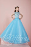 Beautiful Pageant, Flower Girl,  ball gown dress by Tiffany Princess