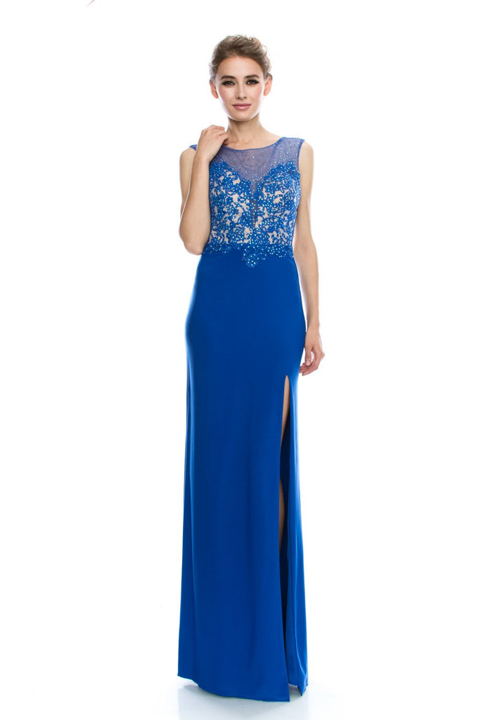 Prom & Evenning Lace Jersey Beaded Dresses
