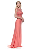Prom & Evenning Lace Jersey Beaded Dresses