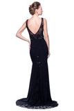 Prom & Evening Lace Beaded Dress