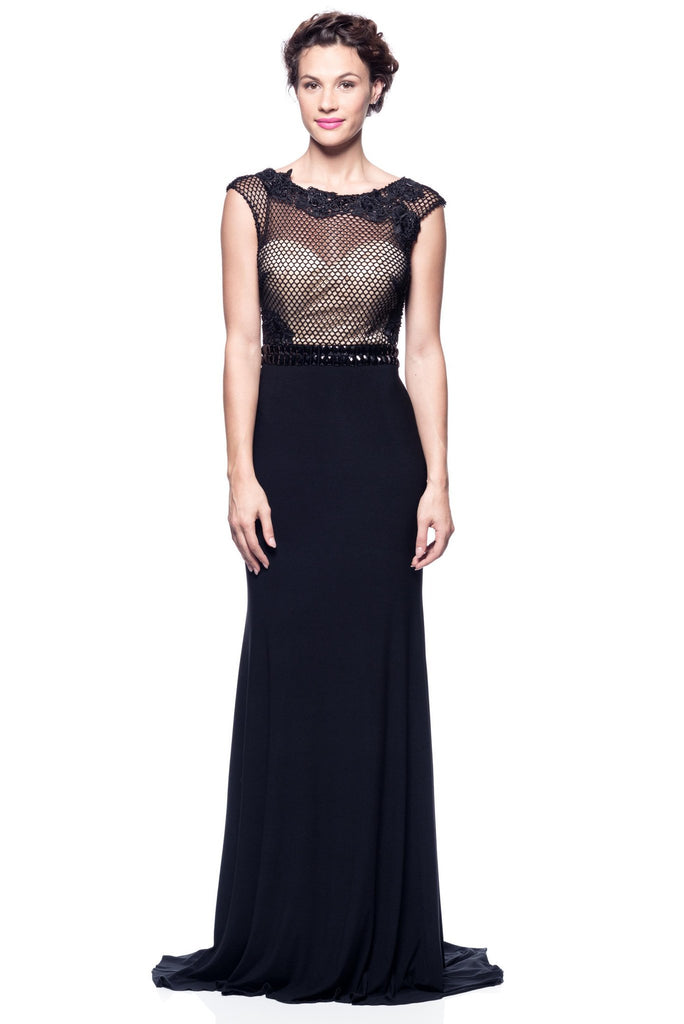 Prom & Evenning Lace Jersey Beaded Dresses