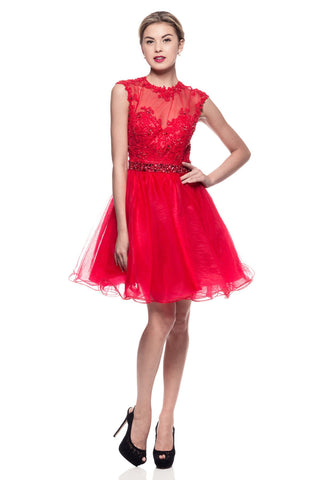 Lace short prom homecoming cocktail dress