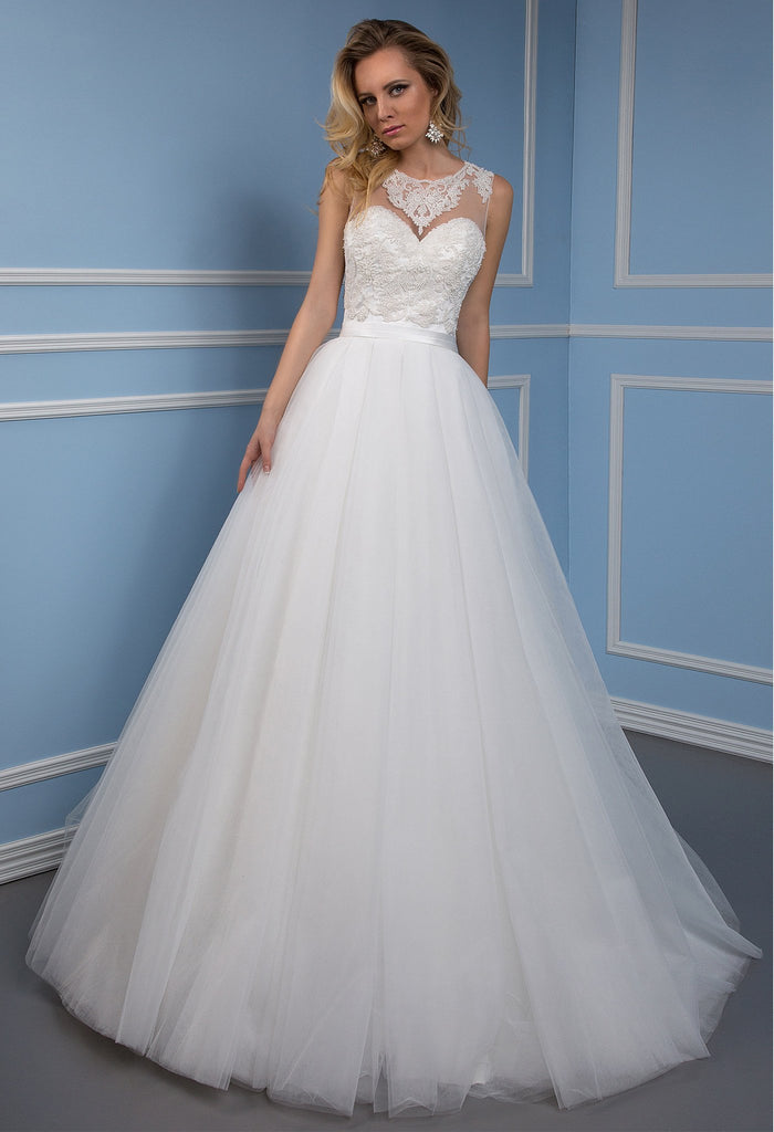 Lace princess ball gow lace A-Line wedding dress