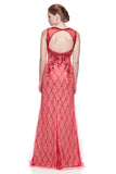 Mother Of The Bride Lace satin chiffon Long Gown Dress