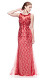 Mother Of The Bride Lace satin chiffon Long Gown Dress