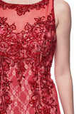 Mother Of The Bride Lace satin chiffon Long Gown Dress