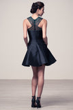Lace short prom homecoming cocktail dress