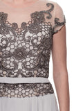 Mother Of The Bride Lace satin chiffon Long Gown Dress