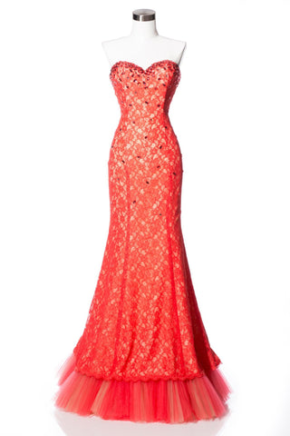 Prom & Evening Lace Beaded Dress