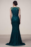 Mother Of The Bride Lace satin chiffon Long Gown Dress