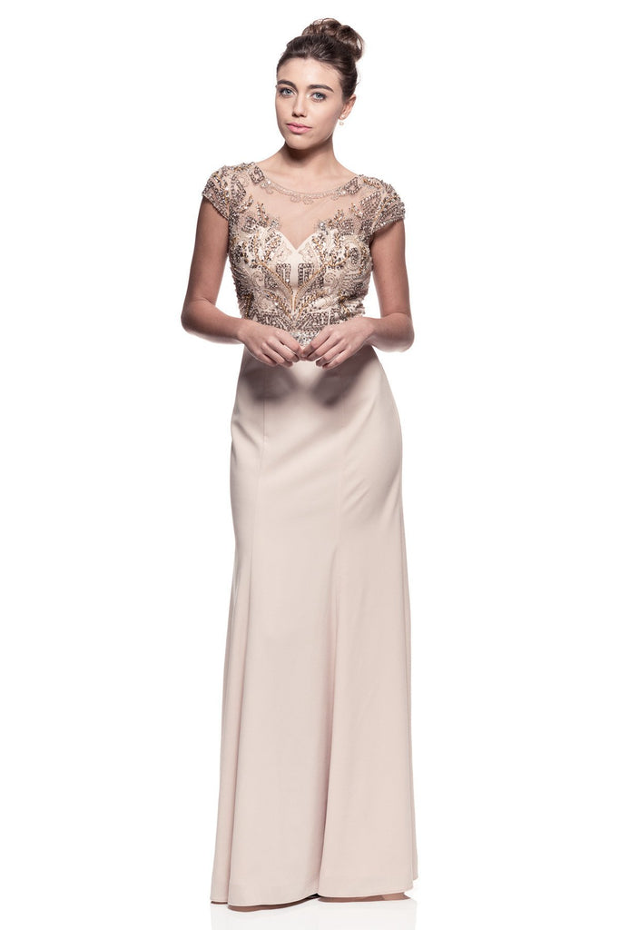 Mother Of The Bride Lace satin chiffon Long Gown Dress