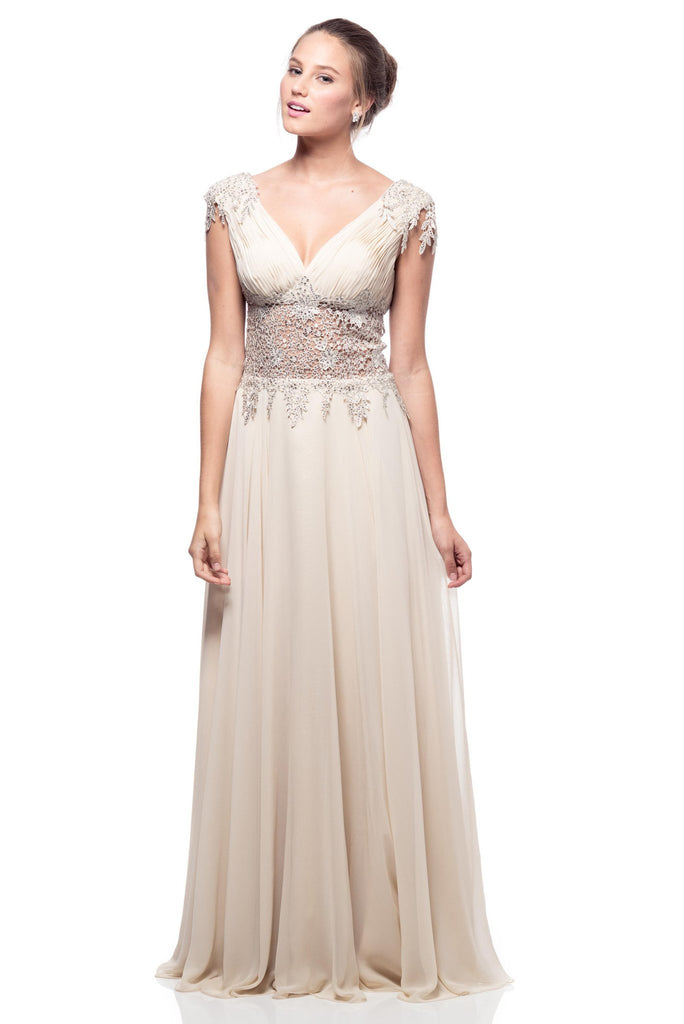 Prom & Evenning Lace Jersey Beaded Dresses