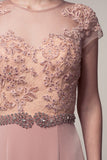 Mother Of The Bride Lace satin chiffon Long Gown Dress