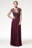 Mother Of The Bride Lace satin chiffon Long Gown Dress