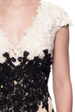 Mother Of The Bride Lace satin chiffon Long Gown Dress