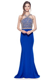 Prom & Evenning Lace Jersey Beaded Dresses