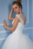 Lace tulle princess ball gown lace A-Line wedding dress