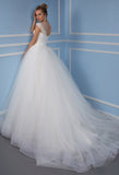 Lace tulle princess ball gown lace A-Line wedding dress