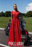 Prom & Evening Lace Satin Dress