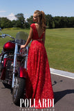 Prom & Evening Lace Satin Dress