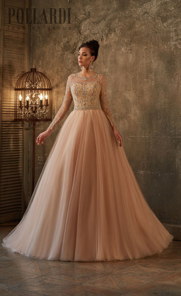 Beaded A-line Wedding Dress