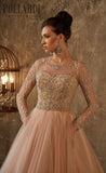 Beaded A-line Wedding Dress